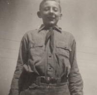 Miroslav Prokop, první družina Medvědi, Těchonín, 1946