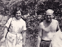 Miroslava Knížátková and her husband. Late 1960's