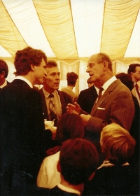 O. Holec během setkání s britským princem Philipem, vévodou z Edinburgu