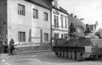 Protiinvazní demonstrace ve Stříbře, srpen 1968