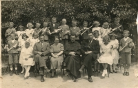 First Holy Communion of Mária Bors. year 1940, Hamuliakovo
