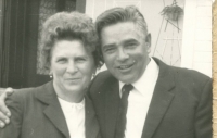 Mária Bors with her husband, about 1955 