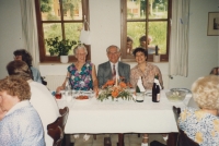 Celebration of 70th birthdays of her father, Brigitta on the right