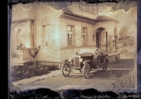 The original owner of Dalibor Funda’s native house, Dr Johann Flor in his car, 1926