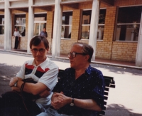 Josef Dolista ve Florencii v roce 1992