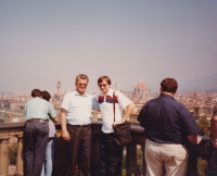 Josef Dolista ve Florencii v roce 1992
