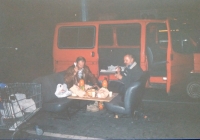 As an entrepreneur on the road, 90s.