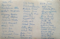 The back of Jozef Vasiliak's graduation plaque, 1943.