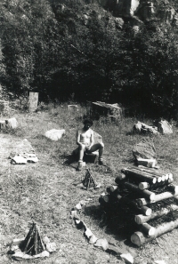 Putovní tábor Bílé Karpaty pro děti z Veselí nad Moravou, asi 80. léta