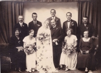 Svatba rodičů, 1933