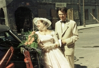 Svatba s manželkou Boženou, 1957