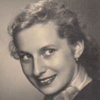 Věra Cinková, née Štarmanová, 1958