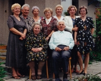 Věra Cinková se svými sourozenci a rodiči, 1996