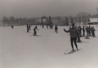 Vendulka Jozífová na lyžařském kurzu