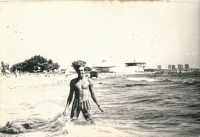 Jiří Holeček na dovolené u Černého moře v 70. letech 20. století