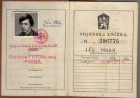 Vojenská knížka Milana Jána