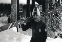 Karel Kodejška na reprezentačním soustředění ve Špindlerově Mlýně v roce 1970