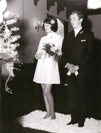 Svatební foto - manželé Moskalovi, 1969