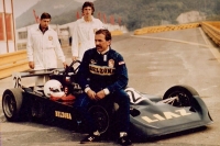 On the racing circuit in Most, 1986