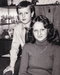 Děti Eleny Moskalové - Jiří a Elena v první polovině 80. let 20. století