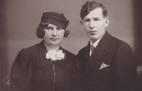 Berta's marriage to her second husband, Dominik Macek, 1936