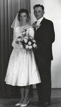 Wedding photo of Helene and Josef Schicho (1962)