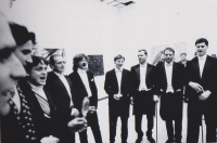 Z výstavy v Městské knihovně Tvrdohlavých z roku 1991