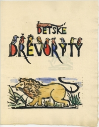 Collection of woodcuts created in childhood, Vit Vokolek, publicated in 1949