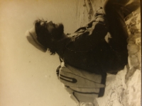 1971, Michal's experience in Israel, captured in a photograph.

