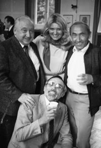 From the left Karol Belák, L. R., Milan Schulz, Sláva Volný, 1983