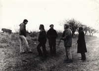 Přátelé Miroslava Němejce (zleva Petr Hlavatý, Radek Sdvořáček, Milan Píša)