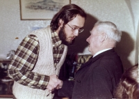 Vladislav Vlk (grandfather of Rostislav Čurda) with Zdeněk Bárta