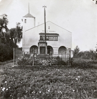 Chotiněvský kostel v 50. letech