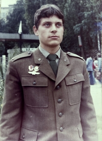 Rostislav Čurda during his compulsory military service in 1970s