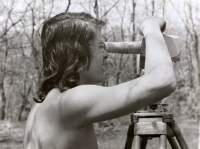 Rostislav Čurda during studying land surveying in 1975