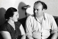 Hedvika Köhlerová s manželem Janem, Praha 1950
