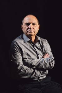 Contemporary photograph of Michal Dor, from filming in Bratislava.

