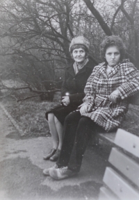 With her mum Inka Balcárková around 1970