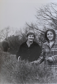 With her mum Inka Balcárková around 1970
