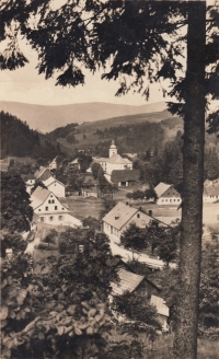Moravský Karlov zhruba v roce 1910