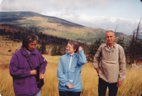 Jana Singerová in the middle on a trip with German friends from Baunatal, 2000