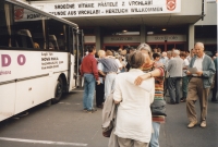 Arrival of the Vrchlabí delegation to Baunatal in 2003