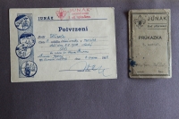 Boy Scouts identity card from 1947