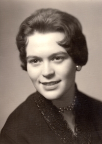 Monika Lamparterová in her youth in 1959