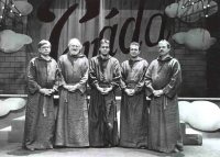 Kapela muzikálu Jeptišky v jihlavském Horáckém divadle, 2001