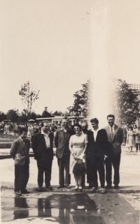 Ladislav Řezníček starší (úplně vpravo), 70. léta