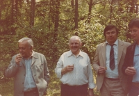 Josef Kobzík, Josef Severín, Jaroslav Hlaváč, a tour to Switzerland in the 1980s
