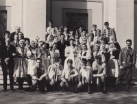 The Břeclavan folklore ensemble in Switzerland in 1962