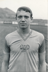 Vladimír Jarý jako nováček v Dukle Praha v roce 1967