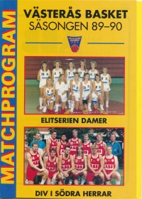 Jiří Konopásek (první zleva nahoře) v sezóně 1989/1990 jako trenér mužského švédského týmu Västeras